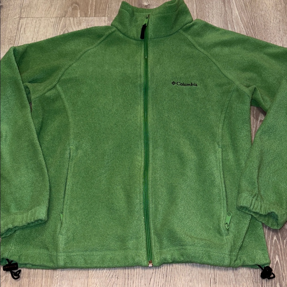 Columbia Forest Green Full-Zip Fleece - Picture 2 of 9